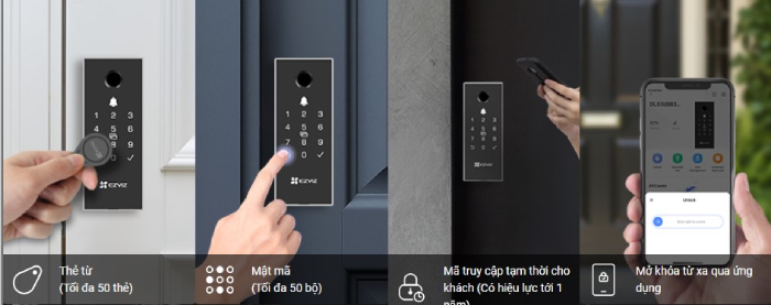 Khóa điện tử DL03 Pro hỗ trợ nhiều phương thức mở khóa thông minh