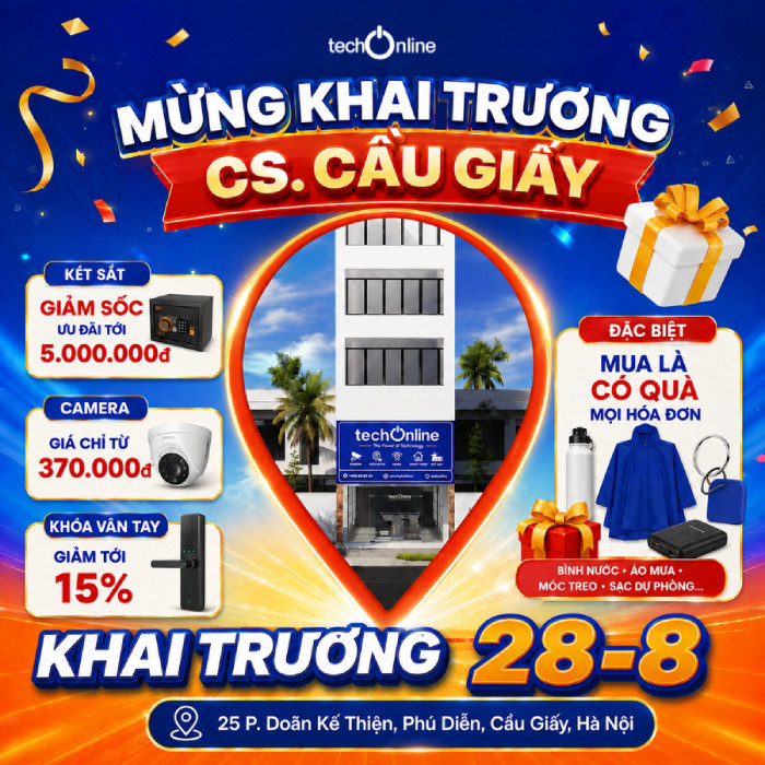 Tech Online khai trương chi nhánh mới tại 25 Doãn Kế Thiện, Hà Nội 