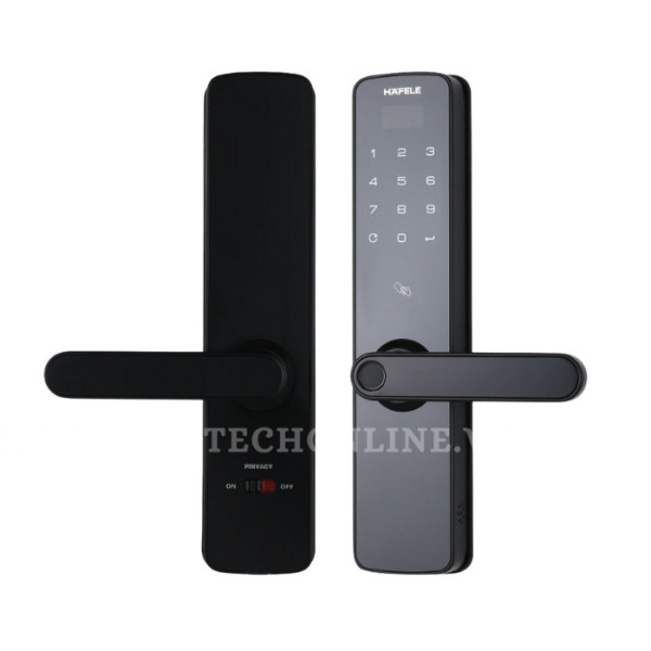 Khóa điện tử Hafele DL7100 cho cửa gỗ / Màu đen