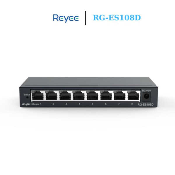 Switch Reyee 8 cổng 10/100 BASE-T RG-ES108D