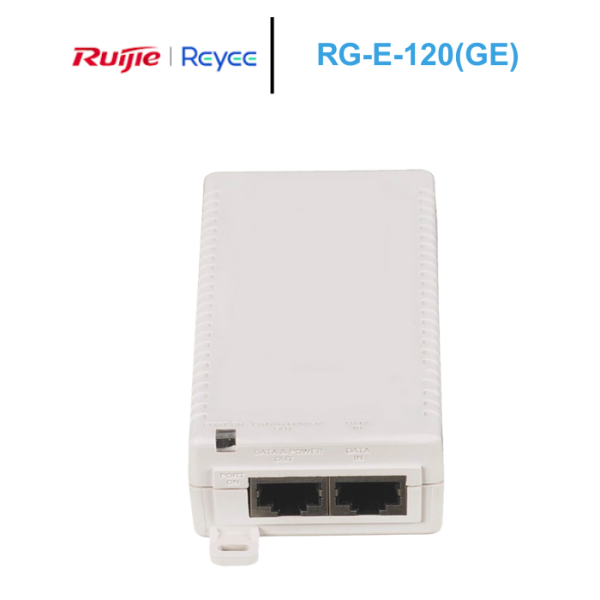 Bộ cấp nguồn POE Ruijie RG-E-120(GE). Công suất 15.4W/50V DC