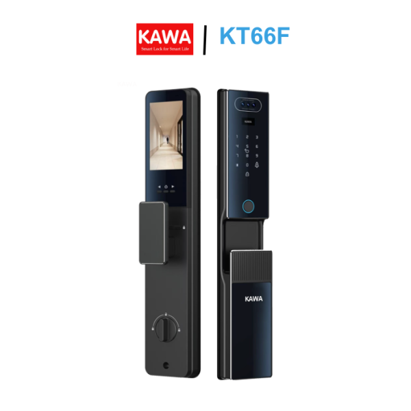 Khóa cửa vân tay Kawa KT66F face 3D