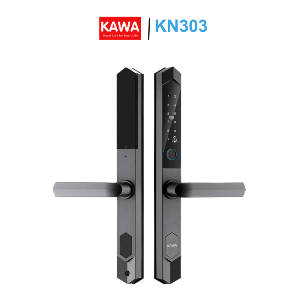 Khóa vân tay cửa nhôm kính KAWA-KN303