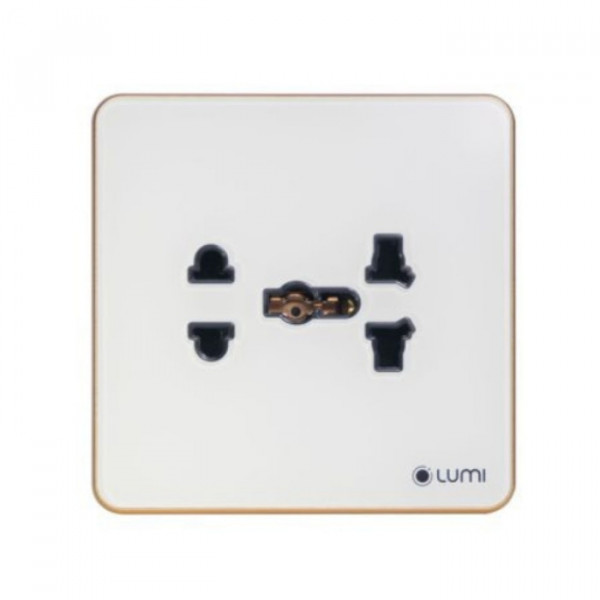 Ổ cắm Luso viền bo Vàng LM-SK4/CG