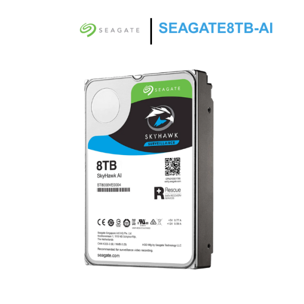 Ổ cứng Seagate SkyHawk™AI 8TB 7200rpm SATA 3.5Inch (ST8000VE001)