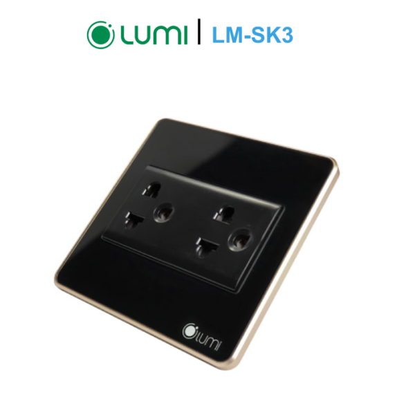 Ổ cắm đôi 3 chấu LM-SK3
