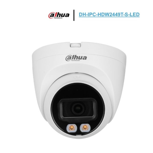 Camera IP dome Dahua DH-IPC-HDW2449T-S-LED 4MP