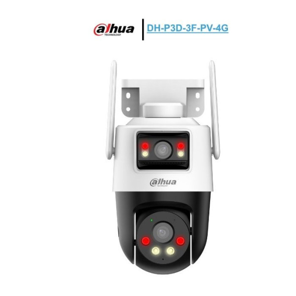 Camera 4G hai ống kính ngoài trời Dahua DH-P3D-3F-PV-4G 6MP