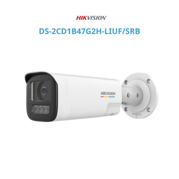Camera IP thân trụ 4MP Hikvision DS-2CD1B47G2H-LIUF/SRB