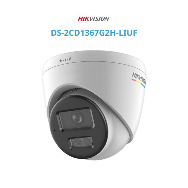 Camera IP Hikvision DS-2CD1367G2H-LIUF bán cầu vát trong nhà 6MP