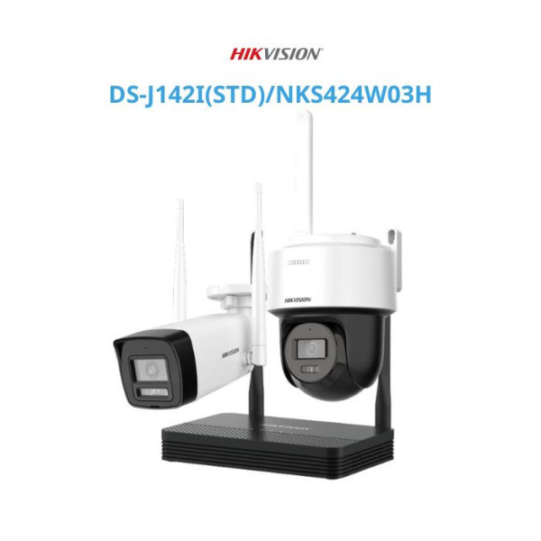 Bộ KIT WIFI 2 camera 4MP HIKVISION DS-J142I(STD)/NKS424W03H