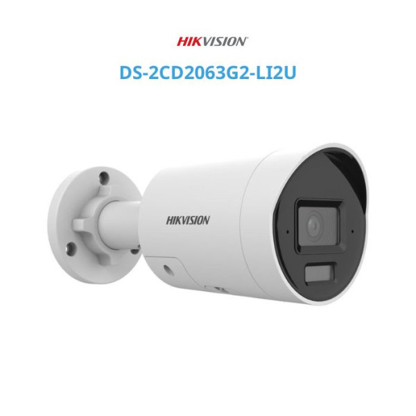 Camera IP thân trụ 6MP Hikvision DS-2CD2063G2-LI2U