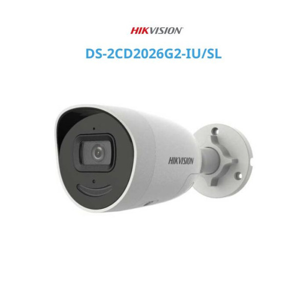 Camera IP AcuSense thân trụ 2MP HIKVISION DS-2CD2026G2-IU/SL