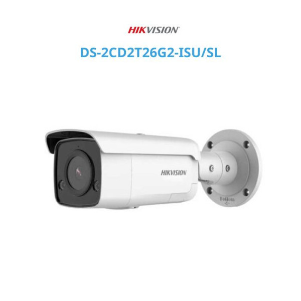 Camera IP AcuSense thân trụ 2MP HIKVISION DS-2CD2T26G2-ISU/SL