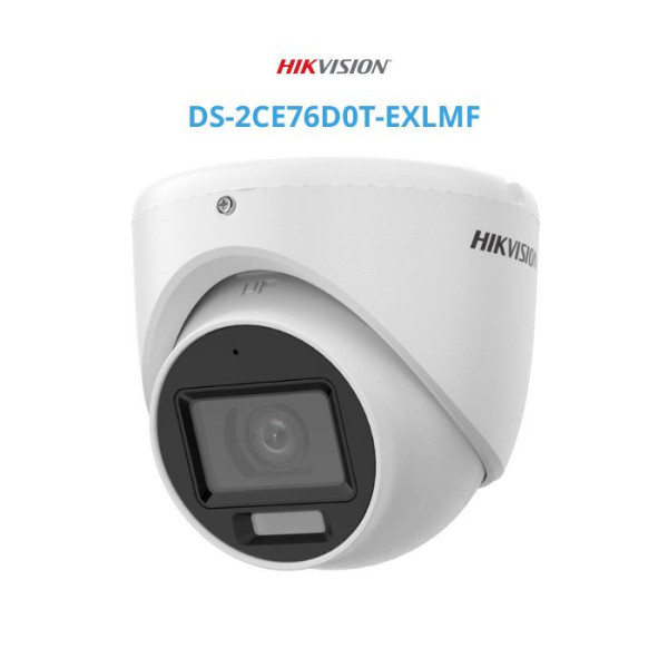 Camera HDTVI Hikvision DS-2CE76D0T-EXLMF 2MP