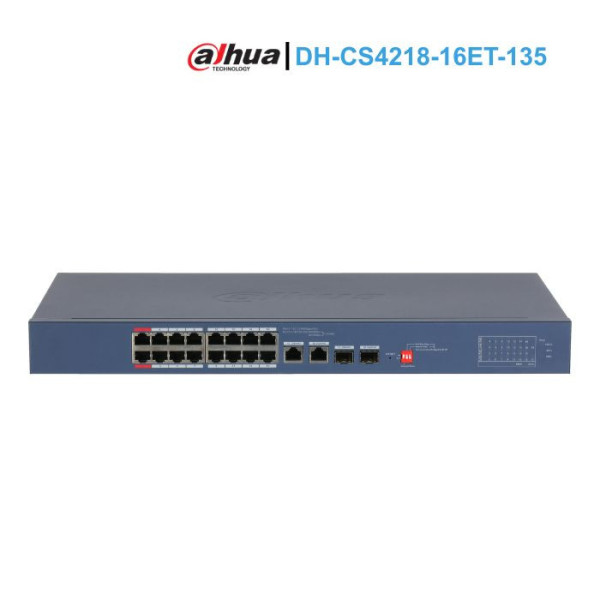 Switch  PoE Cloud 18 port Dahua DH-CS4218-16ET-135