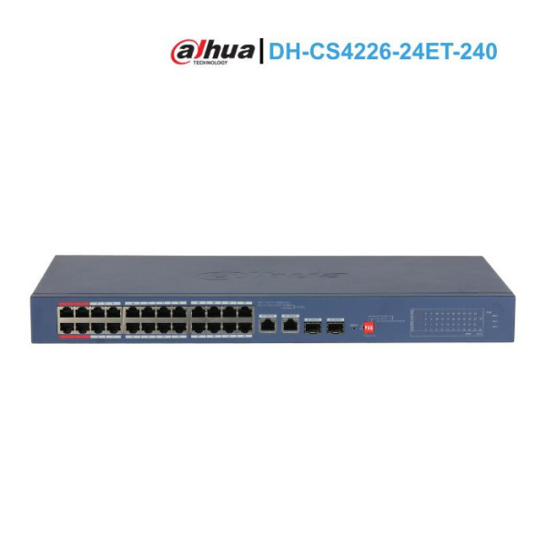 Switch PoE Cloud 26 port Dahua DH-CS4226-24ET-240