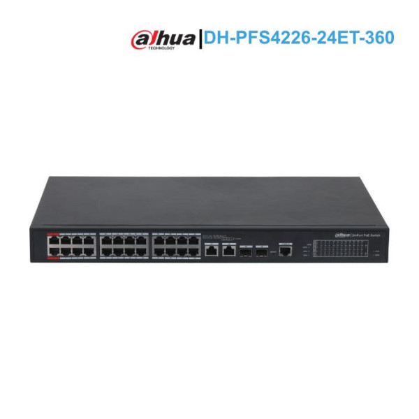Switch PoE 24 cổng Dahua DH-PFS4226-24ET-360