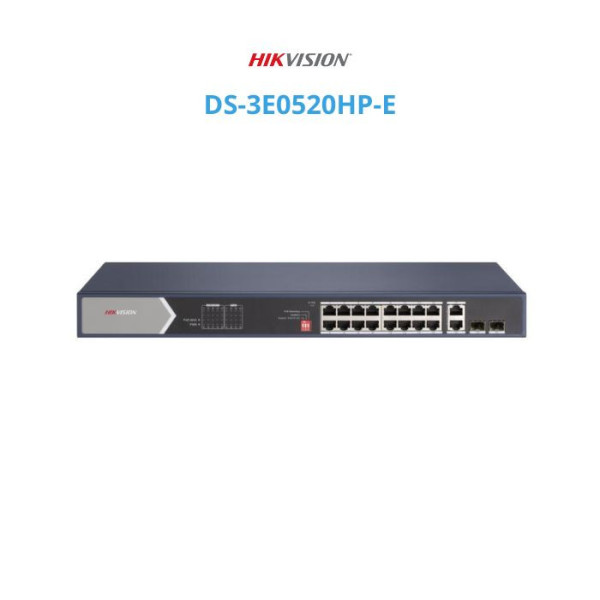 Switch mạng 16 cổng PoE HIKVISION DS-3E0520HP-E