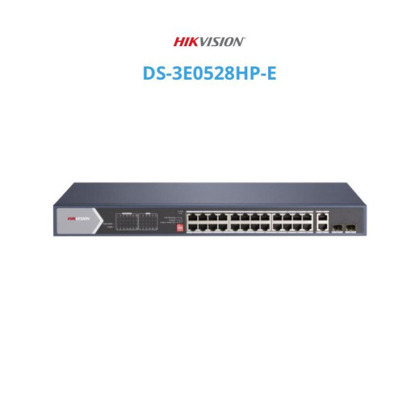 Switch mạng 24 cổng PoE HIKVISION DS-3E0528HP-E