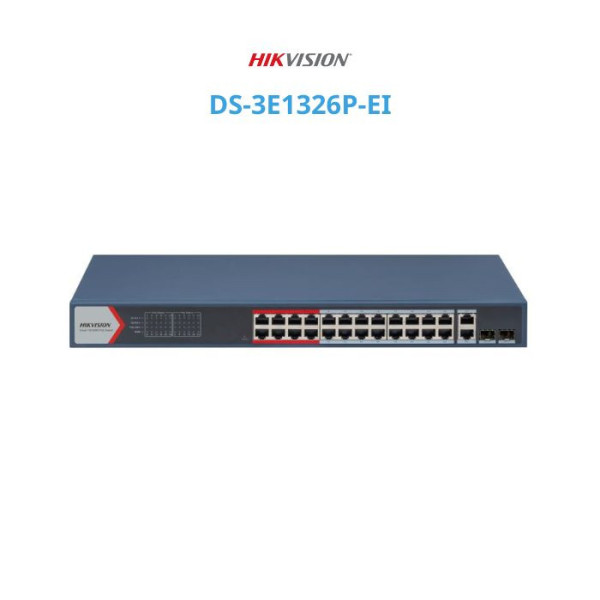 Switch mạng thông minh 24 cổng PoE HIKVISION DS-3E1326P-EI