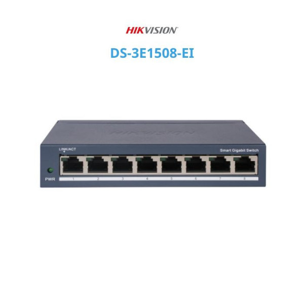 Switch mạng Gigabit 8 cổng HIKVISION DS-3E1508-EI
