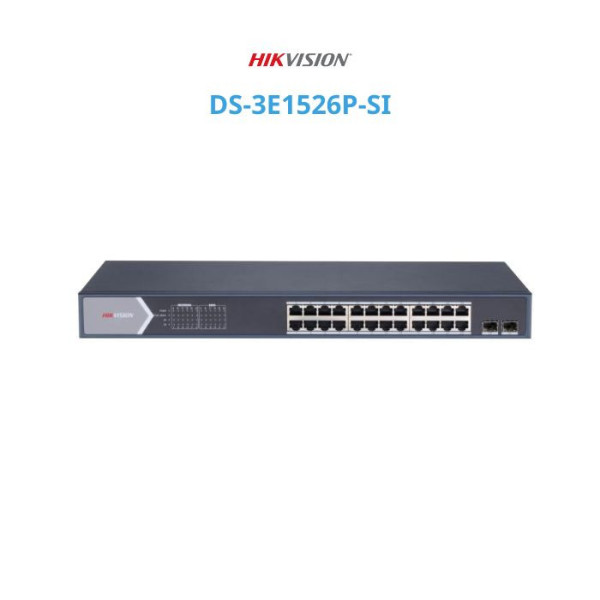 Switch mạng thông minh 24 cổng PoE Gigabit HIKVISION DS-3E1526P-SI