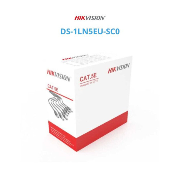 Cáp mạng CAT5 8 Lõi đồng HIKVISION DS-1LN5EU-SC0