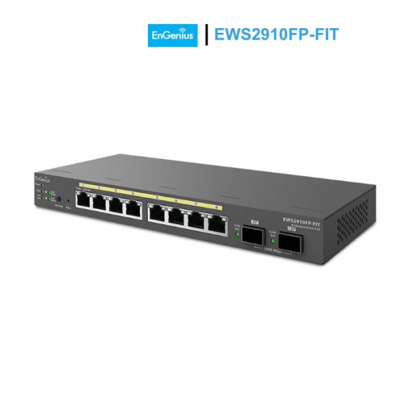 Switch Managed PoE Layer 2+ EnGenius EWS2910FP-FIT | 8 GE PoE+ | 2 SFP