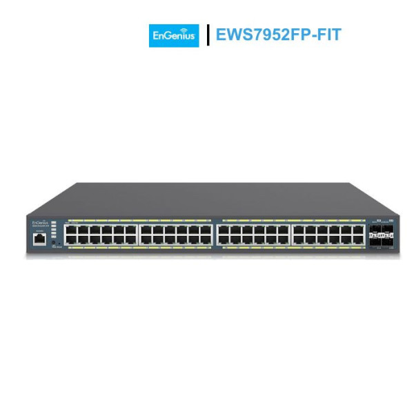 Switch Managed PoE Layer 2+ EnGenius EWS7952FP-FIT | 48 GE PoE+ | 4 SFP