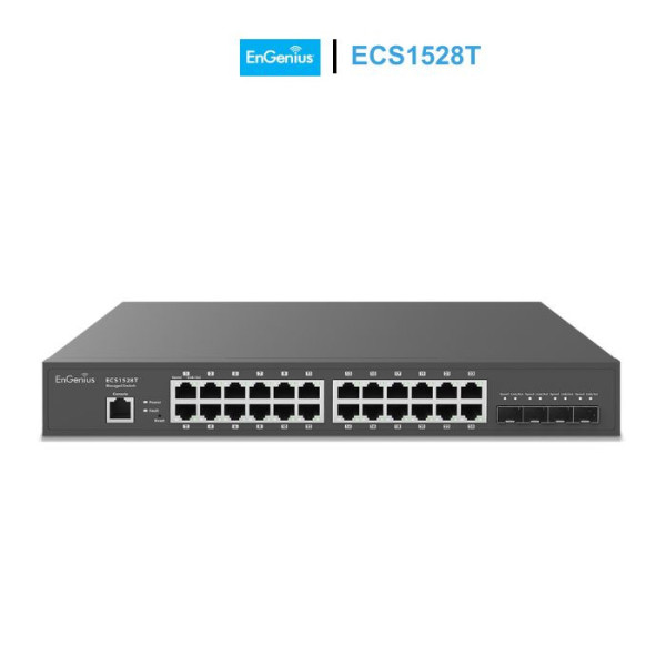 Switch EnGenius ECS1528T Cloud Managed 24 Port 1Gb Ethernet, 4 Port SFP+