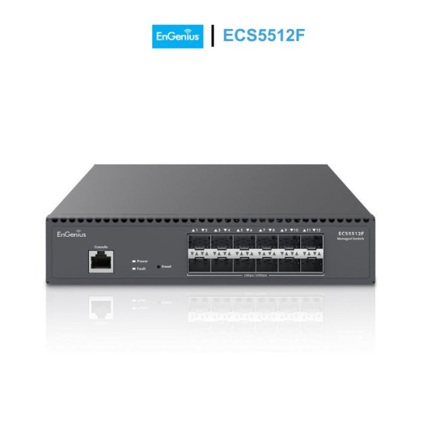 Switch EnGenius ECS5512F Cloud Managed 12 Port SFP+ 10Gb