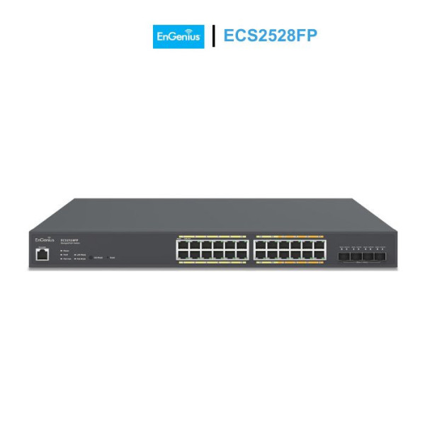 Switch PoE+ EnGenius ECS2528FP Cloud Managed 28 Port Multi-Gigabit