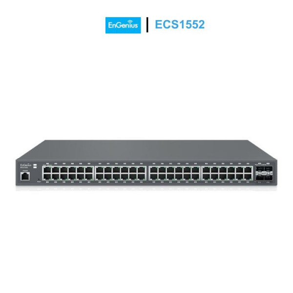 Switch EnGenius ECS1552 Cloud Managed 48 Port 1Gb Ethernet, 4 Port SFP+