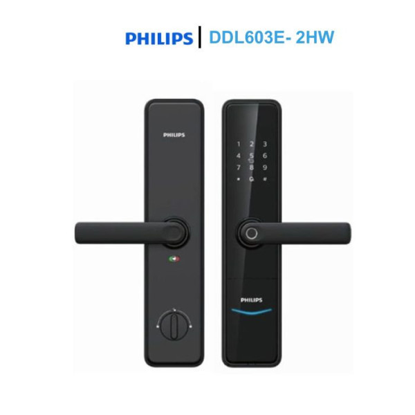 Khóa cửa vân tay Philips DDL603E- 2HW
