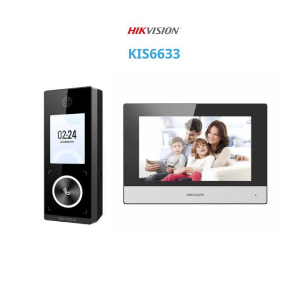 Bộ Kis chuông của có hình IP có xác thực khuôn mặt và mà hình LCD trên út ấn Hikvision KIS6633
