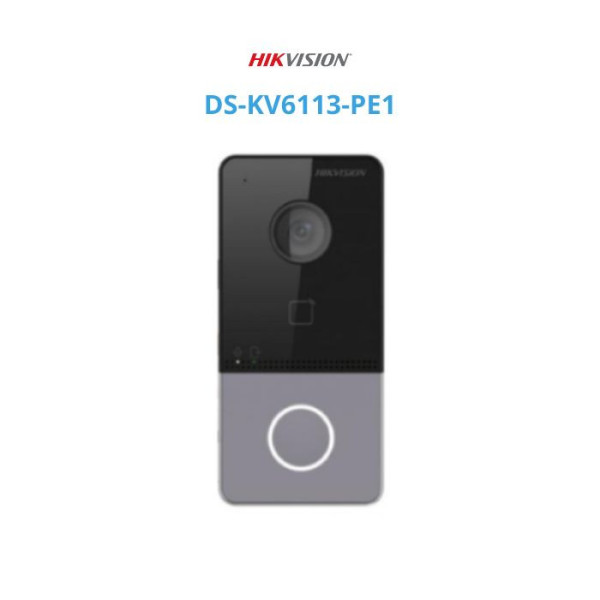 Nút bấm IP cổng , thiết kế sang trọng Hikvision DS-KV6113-PE1