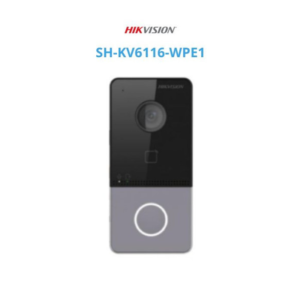 Nút bấm IP cổng , thiết kế sang trọng Hikvision SH-KV6116-WPE1