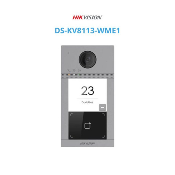 Nút bấm IP cổng cho villa  thiết kế sang trọng ; Vỏ hợp kim nhôm, có Wifi DS-KV8113-WME1/ SH-KV8116-WME1