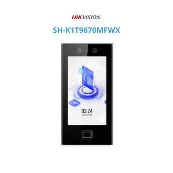 Máy chấm công cao cấp nhận diên khuôn mặt + vân tay + Thẻ M1 SH-K1T9670MFWX