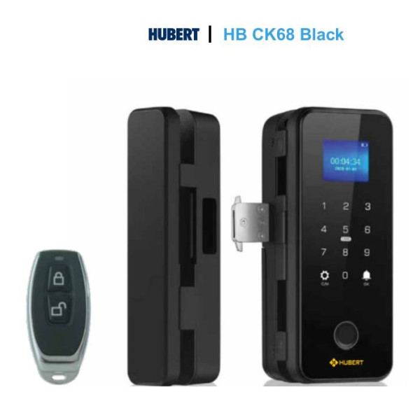 Khóa cửa kính Hubert HB CK68 Black