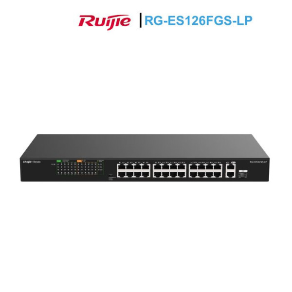 Unmanaged switch 24 cổng PoE RUIJIE RG-ES126FGS-LP