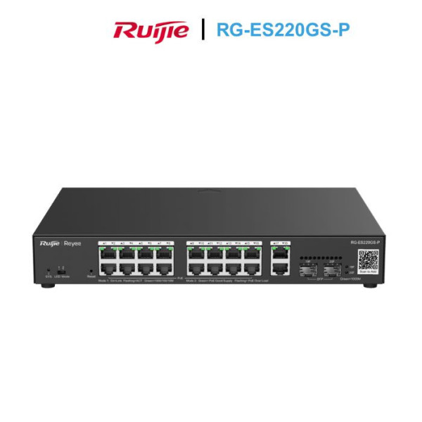 Managed PoE Switch 20 Cổng RUIJIE RG-ES220GS-P