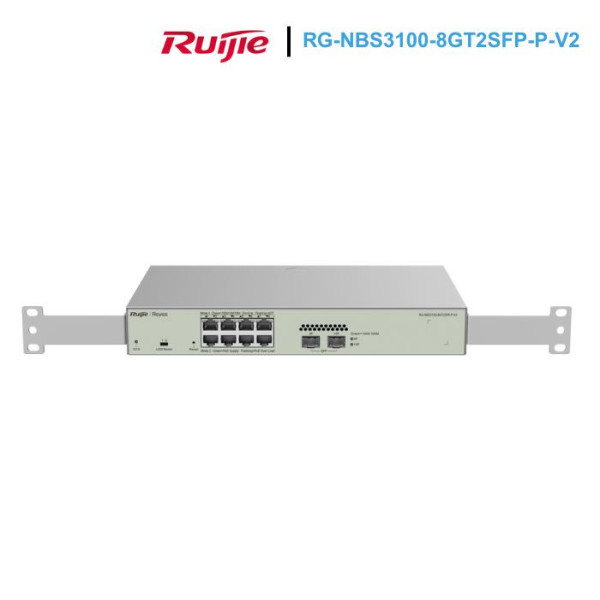 Managed PoE Switch 8 Cổng RUIJIE RG-NBS3100-8GT2SFP-P-V2