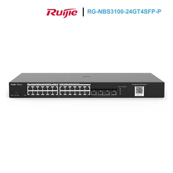 Switch POE 24 cổng Ruijie RG-NBS3100-24GT4SFP-P