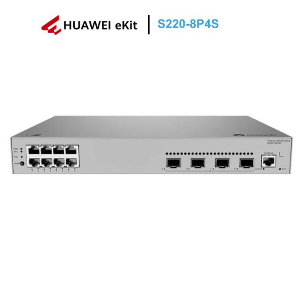 Switch PoE Layer 2 Managed 8 cổng Huawei eKitEngine S220-8P4S