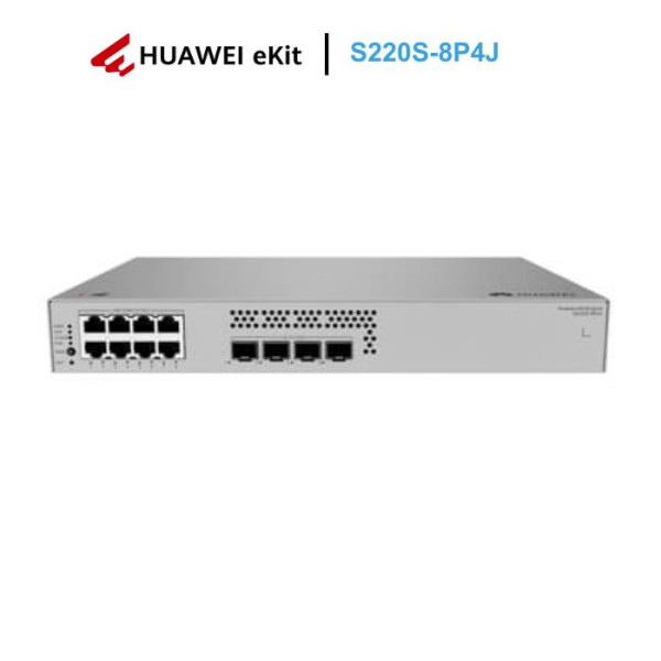 Switch Layer 2 Managed 8 cổng Huawei eKitEngine S220S-8P4J