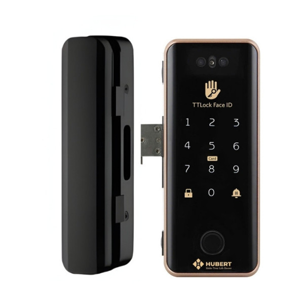 Khóa Cửa Kính Hubert HB CK79F Black