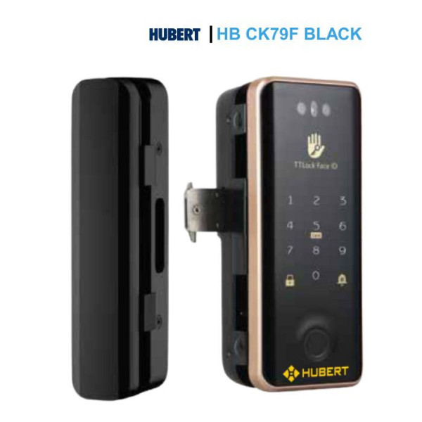 Khóa Cửa Kính Hubert HB CK79F Black