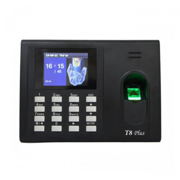 Máy chấm công vân tay, Thẻ từ, Pin lưu điện Ronald Jack T8PLUS
